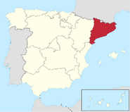 Location of Catalonia