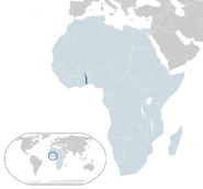 Location of Togo
