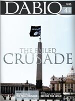  propaganda from the magazine Dabiq comparing the  to a "failed Crusade"