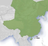 The Yuan dynasty in 1294.