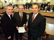 , Senator , and Prime Minister  on 10 April 1998