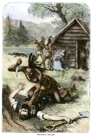 Native attack on Jamestown in 1622