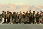 Northern Alliance fighters moving on Kunduz.