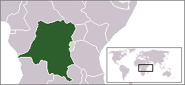Location of the Belgian Congo