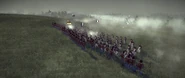 French militia charging Austrian grenzers