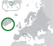 Monaco’s location in Europe.