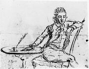 John Andre self-portrait