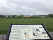 An interpretive sign at the Cornfield