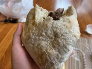 An Iraqi kebab sandwich