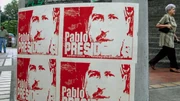 Escobar's presidential campaign posters
