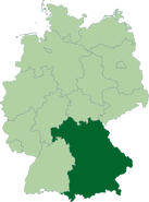 Location of Bavaria