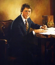 A portrait of Clinton as Governor of 