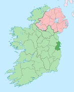 The location of County Dublin