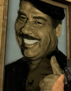 A mural of Saddam