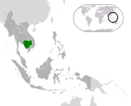 Location of Cambodia