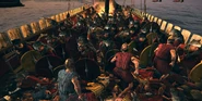 The fighting aboard a Roman ship
