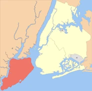Location of Staten Island