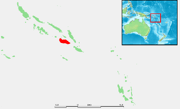 Location of Guadalcanal