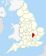 Location of Bedfordshire