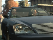 Bellic and Rascalov in a car together