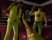 Diaz begging for mercy from  and 