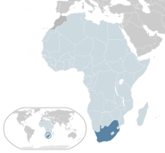 Location of South Africa
