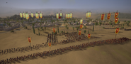 The Persians attacking Eucratideia