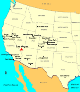 Location of Las Vegas