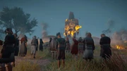 The Wicker Man burning
