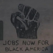 A Black Power mural in New Orleans, 1968