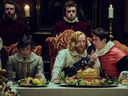 JamesI Buckingham.jpg (121 KB) James talks with George Villiers, 1st Duke of Buckingham during a Banquet