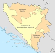 Location of the Republika Srpska