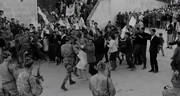 Algerian demonstrators rioting