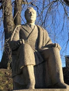 A statue of Roosevelt at the Akershus Fortress in Oslo, Norway, 2022