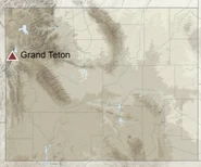 Location of Grand Teton