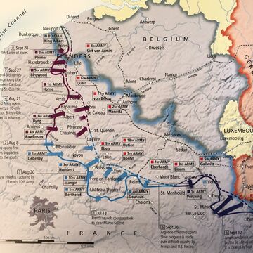 The 2nd Battle of the Marne map