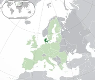 Location of Denmark