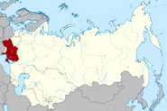 Location of the Ukrainian SSR.