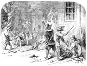 The burning of Jamestown