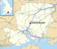 Location of Winchester