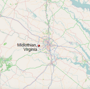 Location of Midlothian