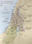A map of Israel and Judah