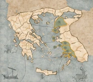 Location of the Ionian League