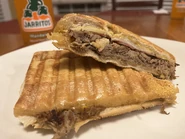 A homemade "Cuban sandwich"