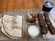 An "Iraqi kebab" from Nineveh Bakery, Richmond, Virginia