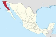Location of Baja California