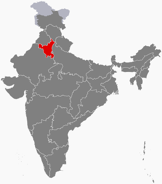 Location of Haryana