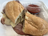 A Cuban sandwich served at a Richmond cafeteria