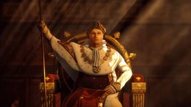 Napoleon in imperial clothing