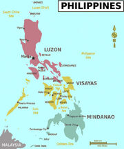 A map of the Philippines
